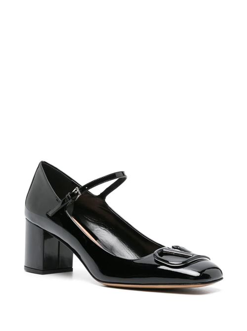 black calf leather patent finish VLogo Signature Valentino Garavani | 4W2S0IA4TMK0NO